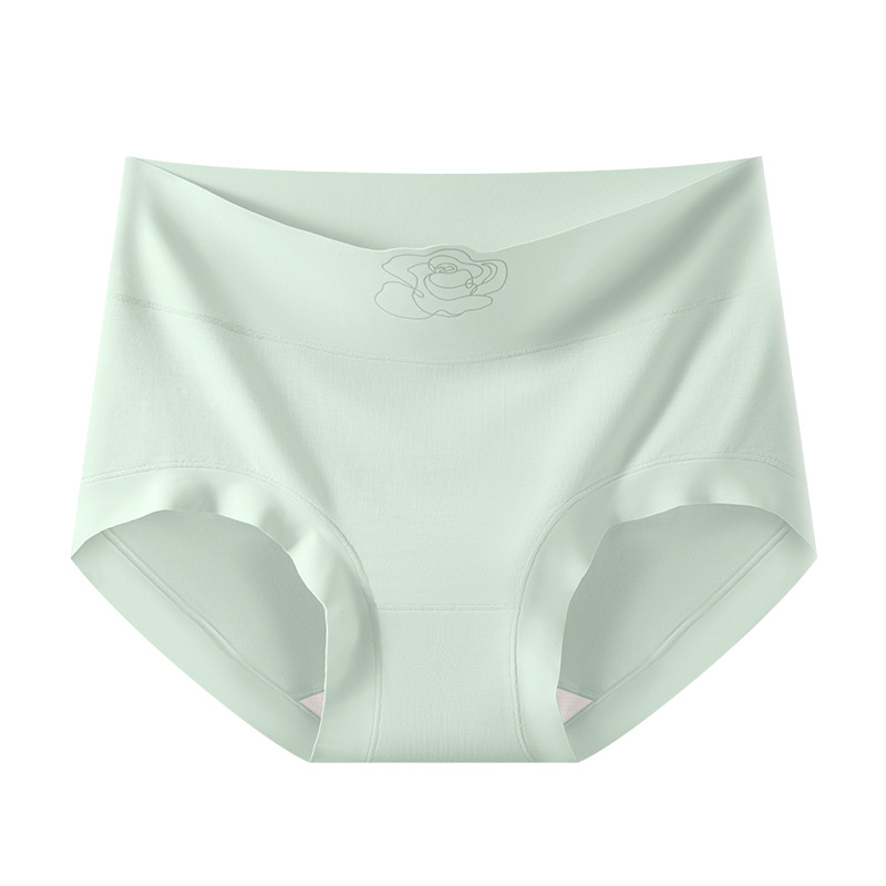Cintura alta sin costuras, abdomen ensanchado, bragas para niñas 10A, entrepierna inferior de seda de morera, bragas de mujer sin caderas image 10