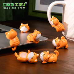 マイクロ風景クリエイティブかわいい子猫動物壁掛け DIY 装飾アクセサリーブラインドバッグ人形車のデスクトップ装飾品