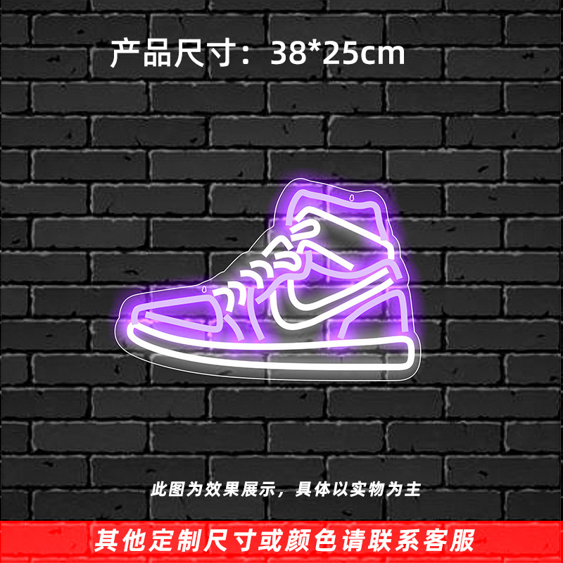 Comercio exterior especial vacaciones regalo creativo lámpara de modelado dormitorio habitación ins Lámpara decorativa zapatillas Decoración LED luz de neón