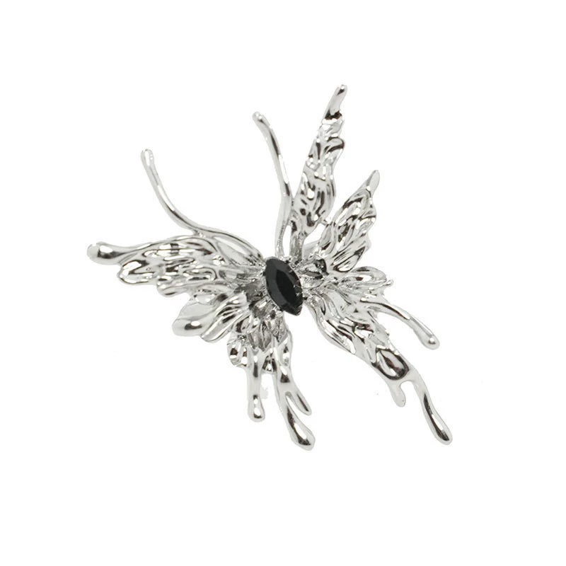 Ring Tide Small Design Adjustable Butterfly Ring, Silver‑Tone, One Size for Index Finger