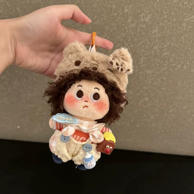 Pluş açarlıqlar — Pendant with Freckles Keychain - biscuit-bear-chocolate-explosion-pendant