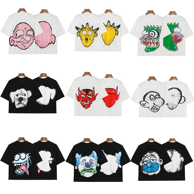 Summer 100% cotton fashionable high street loose casual short sleeved unisex couple T-shirt_viptrois.com