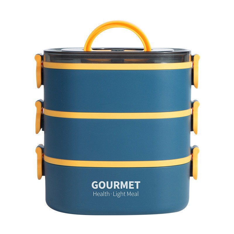 Nuevo estudiante cantina almuerzo caja de gran capacidad multi-capa portátil almuerzo caja de oficina trabajador microondas horno Calefacción almuerzo caja