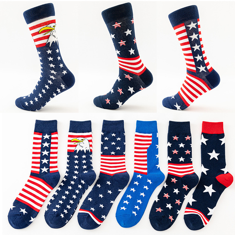 Cross-border supply of European and American men's socks large size 45 stockings 44 large 47 cotton socks 46 large medium-sized sports socks