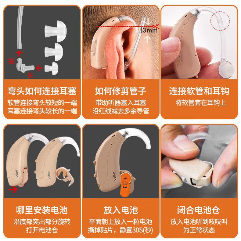 Fuente Siemens audífono Lotus SP, el mismo modelo de Xianbo auténtico para personas mayores, orejas sordas y espaldas inalámbricas de alta potencia