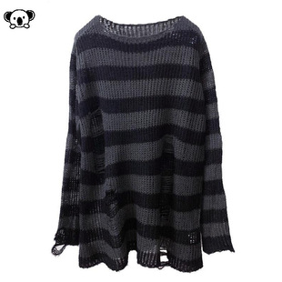 E 72662 Women Openwork Jumper Striped�o�U��ë��