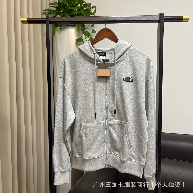 Cross-Border Factory Direct Sales of the Trendy Brand North Face's Classic Unisex Hooded Long-Sleeve Casual Zip-Up Sweatshirt