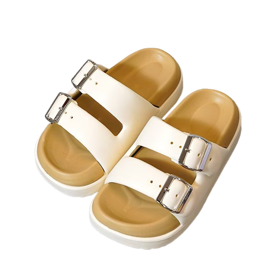 New Women's Summer Sandals For Outdoor Wear, Hong Kong Style Thick-Soled Height-Increasing Slide Sandals, Non-Slip_vogvips.com