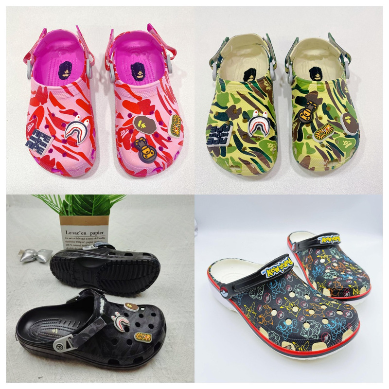 25 Years New Model Clogs Camouflage Ape Breathable Outdoor Casual Trendy Cute Anime Beach Shoes Versatile