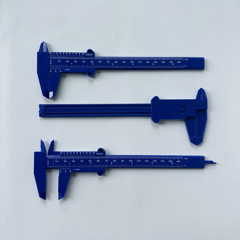 0-160mm双刻度塑料游标卡尺 文玩测量学生迷你测量工具