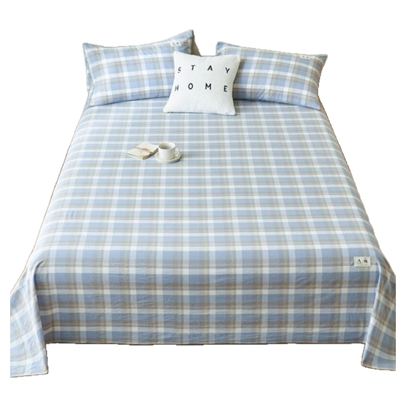 Sábanas engrosadas 1 pieza de algodón 100 edredón de algodón individual dormitorio de estudiantes doble cama individual funda de almohada juego de tres piezas 2 nuevo