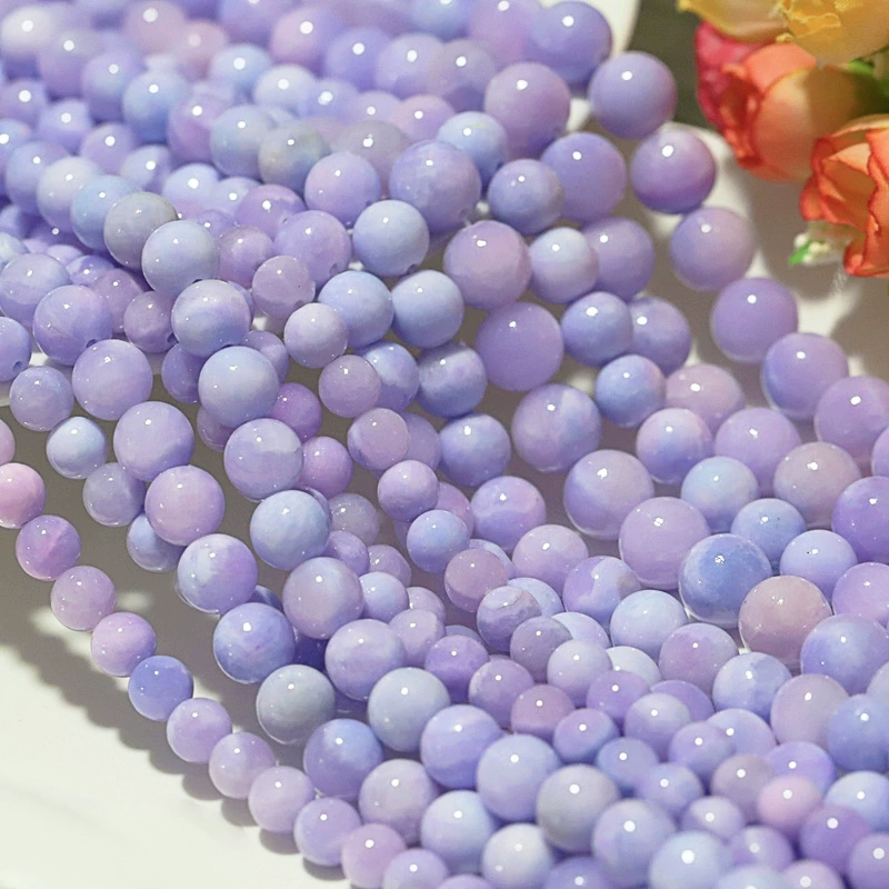  organic purple starry sky, тканые круглые бусины нефрит ручной работы, браслет, ожерелье с бусами и аксессуары, 6-12 мм, DIY