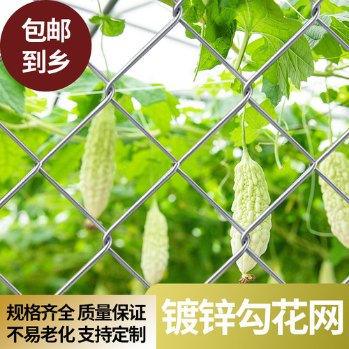 Galvanized Hook Mesh Wire Fence Livestock Isolation Protective Fence Outdoor Soccer Field Fence Rail Fence Sports Fence Net