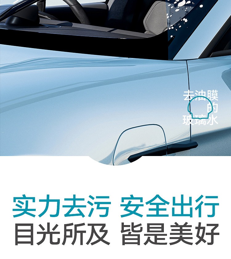 Shell Car Glass Cleaner, Powerful Stain and Oil Film Remover, Concentrated Wiper Fluid, Car-Specific, All-Season, Ethanol-Based