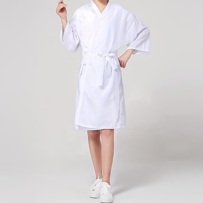 Bata Kimono de Peluquería para Salón de Belleza