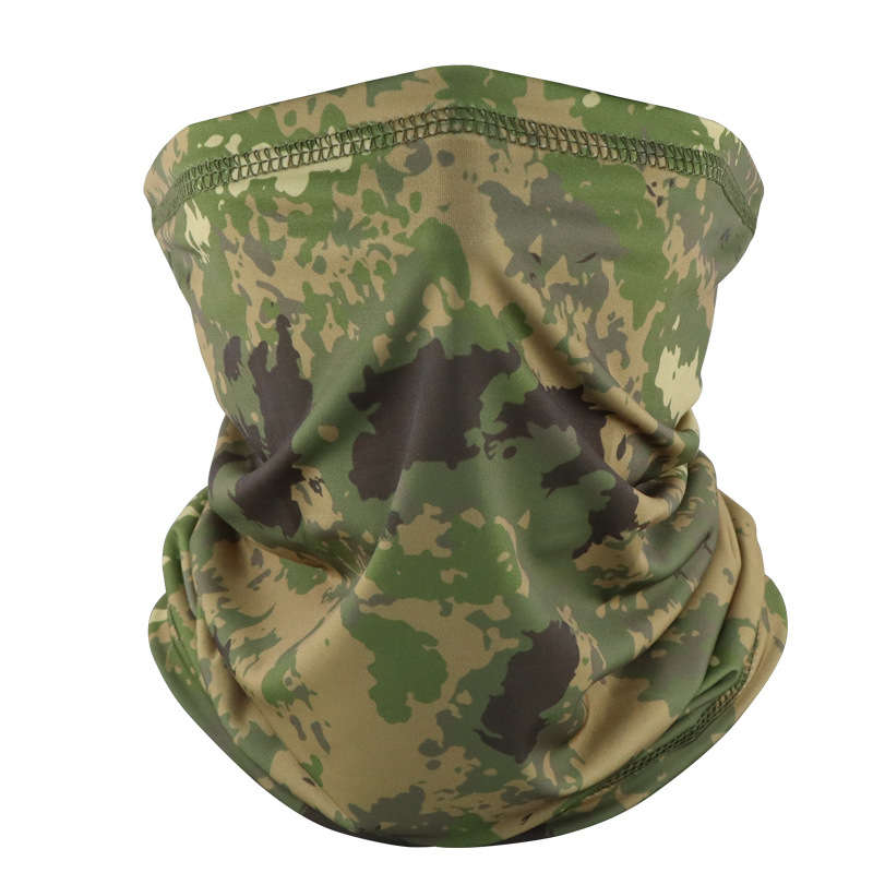 Verano hielo bib máscara respirada para montar al aire libre cubierta de sombrilla solar cubierta de cuello de motocicleta