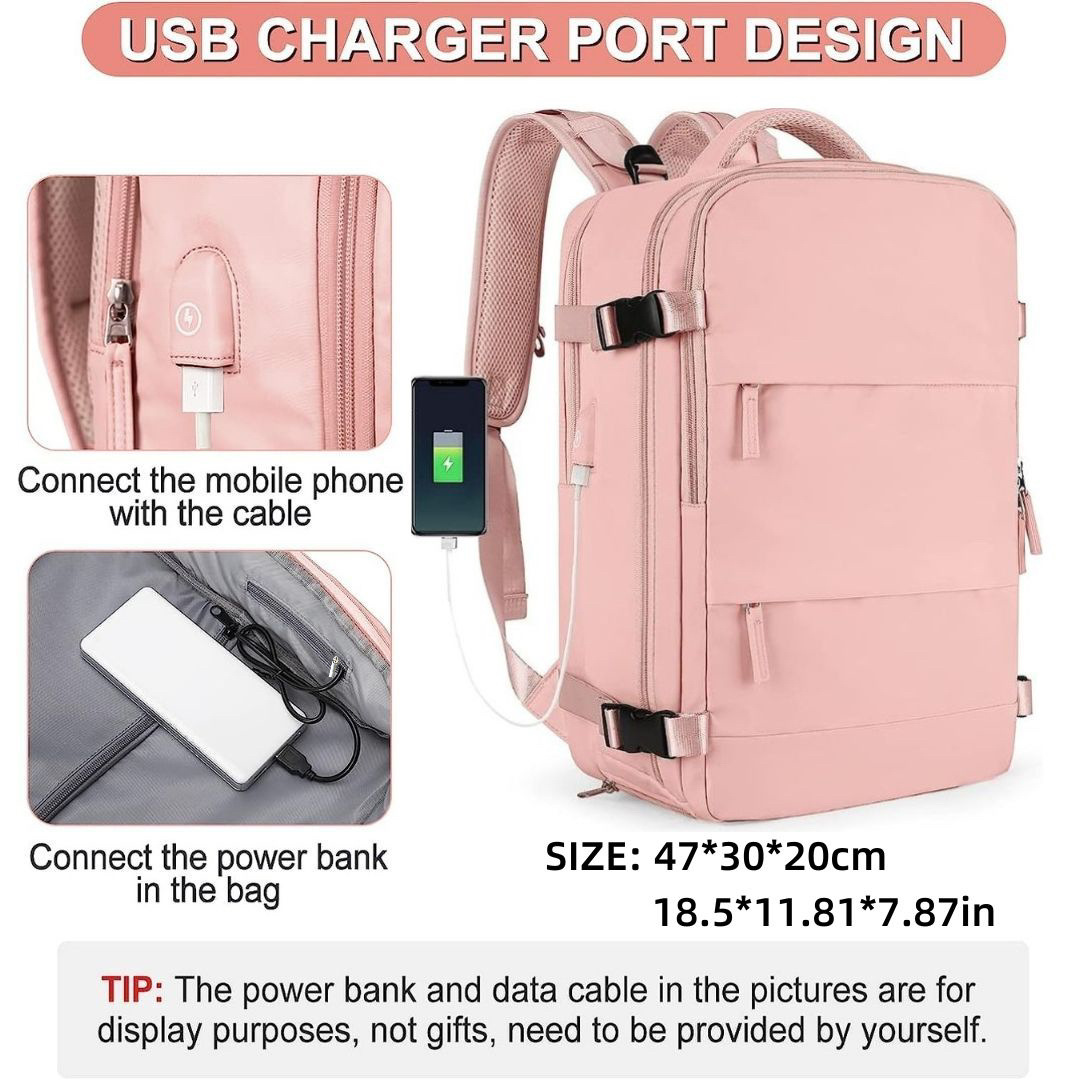 Amazon transfronteriza de gran capacidad mochila multifuncional tela impermeable compartimento de zapatos independiente bolsa de separación húmeda y seca computadora