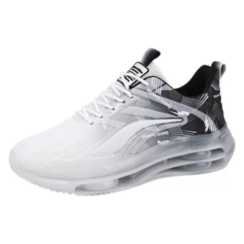 Autumn breathable shock-absorbing large men's shoes for adolescents, running shoes for students with leather surface, height increasing, versatile casual running shoes