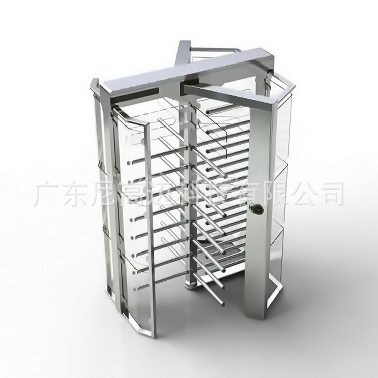 图书馆全高旋转闸 封闭式栅栏十字旋转闸 内蒙古监狱小区辊闸门禁