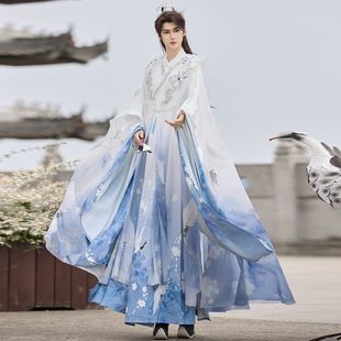 Original Han Dynasty 2025 New Style Ming-Style Cloak, Fairy-Like and Elegant Chinese Style Fresh Film and Television Stage Performance Clothing
