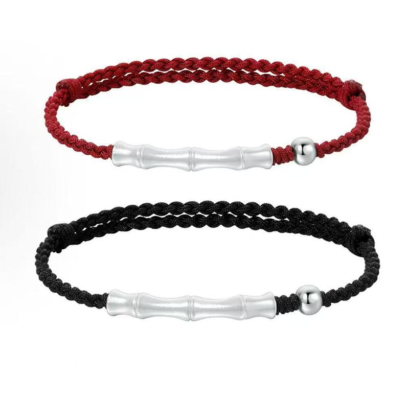 Bamboo Knot Couple Bracelets, Chinese Style High-End Woven Bracelets, Valentine's Day Gift Wholesale Bamboo Knot Couple Bracelets, Chinese Style High-End Woven Bracelets, Valentine's Day Gift Wholesale