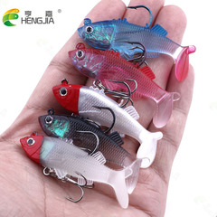 HENGJIA Hengjia New Cross-Border Soft Fish 6cm 8g Lead Fish Lure 5pcs Soft Baits Lure with Multiple Colors