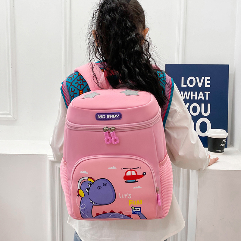 Mochila escolar de jardín de infantes para niños de dibujos animados, mochila para niñas de preescolar transpirable, 3 años, 5 años, mochila para niños de clase media y grande