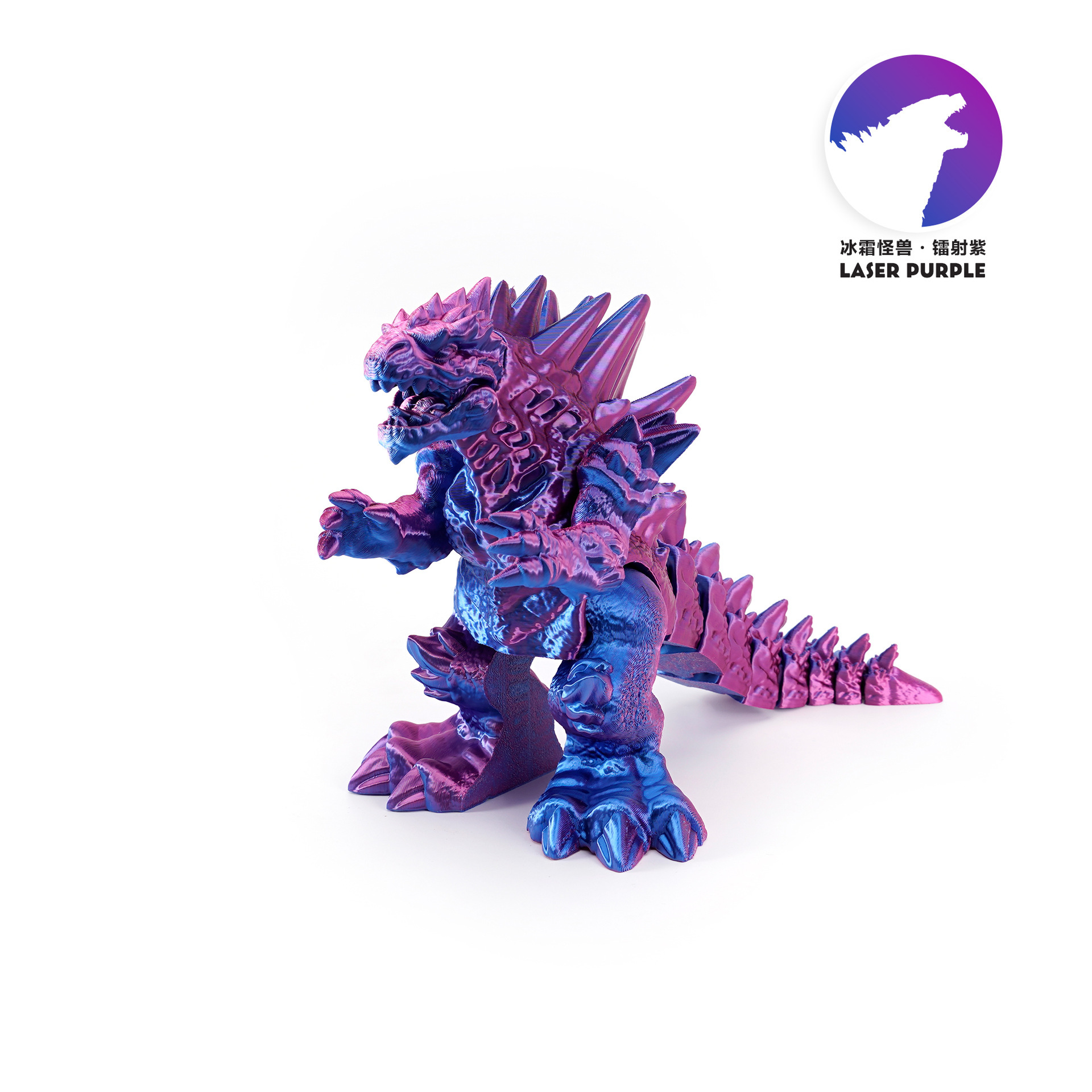 Impresión 3D nuevo estilo transfronterizo Frost Godzilla decoración de escritorio mano regalos para niños juguetes de impresión 3d