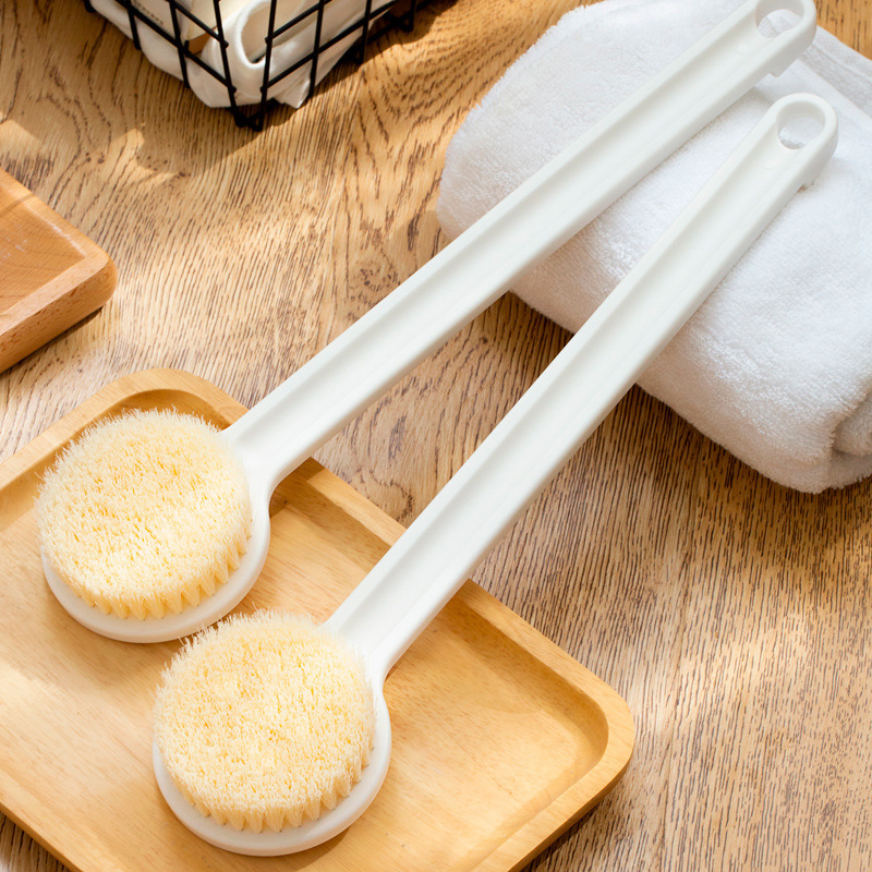 Exfoliating Scrub Brush, Soft Bristle Brush, Back Scrubber, Back Exfoliating Tool, Long-Handled Bath Brush for Men and Women, Large Body Brush Exfoliating Scrub Brush, Soft Bristle Brush, Back Scrubber, Back Exfoliating Tool, Long-Handled Bath Brush for Men and Women, Large Body Brush