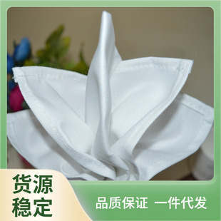 ✅ Hotel Pure Cotton Cloth Restaurant Cup Wiping Cloth Rag Cotton Red Thickened Cloth Folding Flower Teaching Napkin Plate