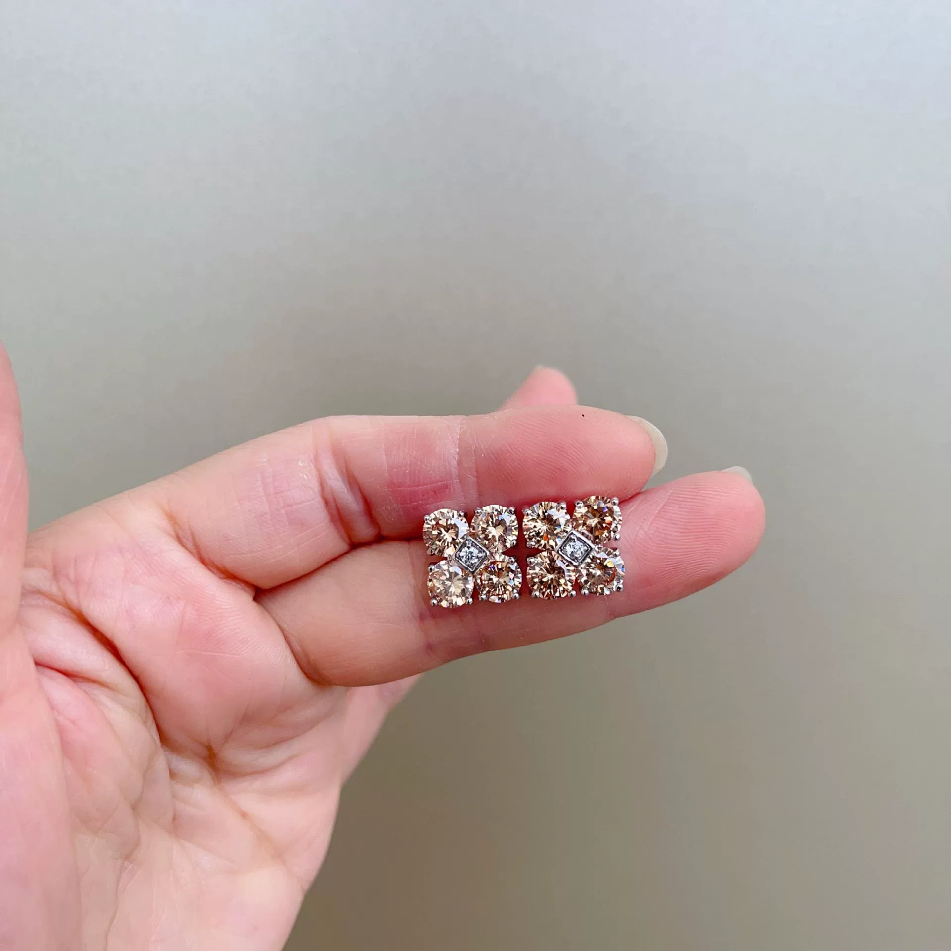 Zirconium, stone inlay, earrings, set, necklace, chain, simple and elegant design, for import, wholesale