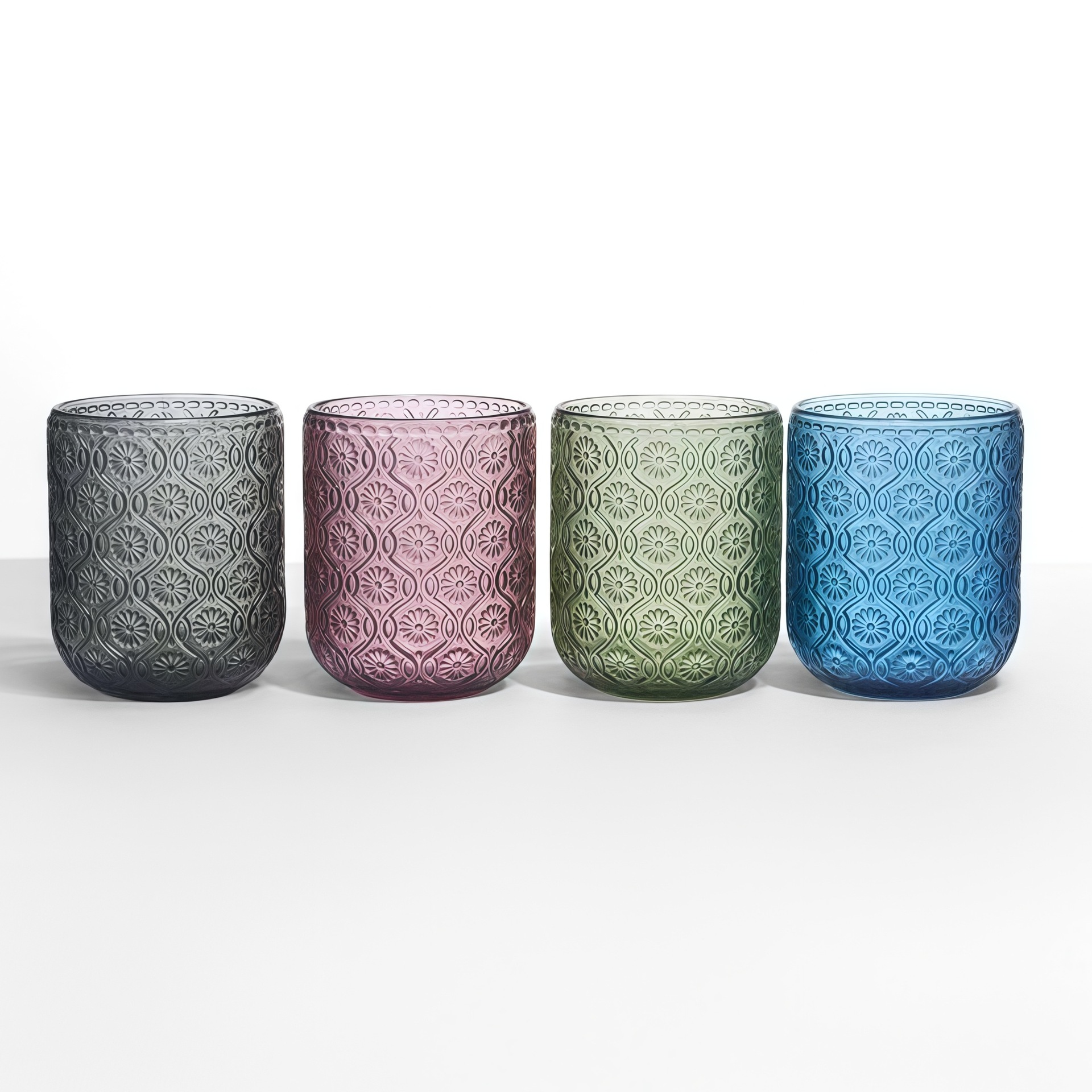 Venta al por mayor de fábrica para exportación: Vaso de enjuague bucal para hotel, vaso para zumo con relieve, vaso de vidrio engrosado para leche, vaso para agua, regalo empresarial