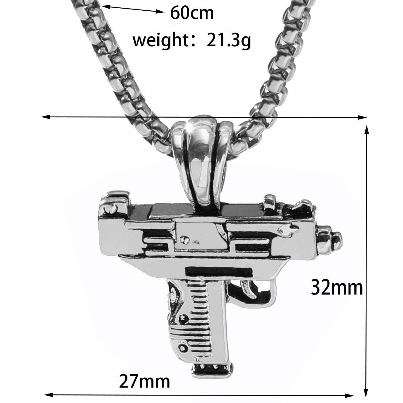 Ak47 Gun Pendant Necklace Fashion Jewelry For Men And Women_voghion.com