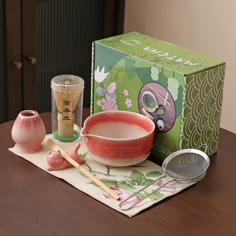 Japonés Matcha tazón Matcha túnica canción té herramientas de pedido taza de té de cerámica taza de té mezclador Matcha cepillo taza de té