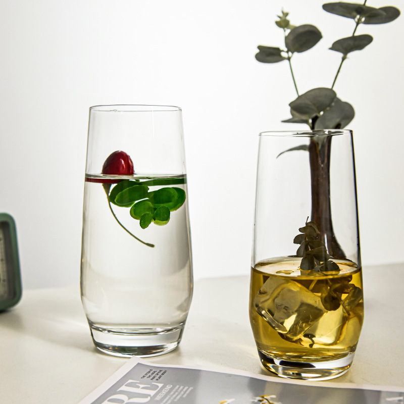 酒店餐廳玻璃杯果汁創意商用酒吧口杯KTV夜店飲料大容量家用水杯