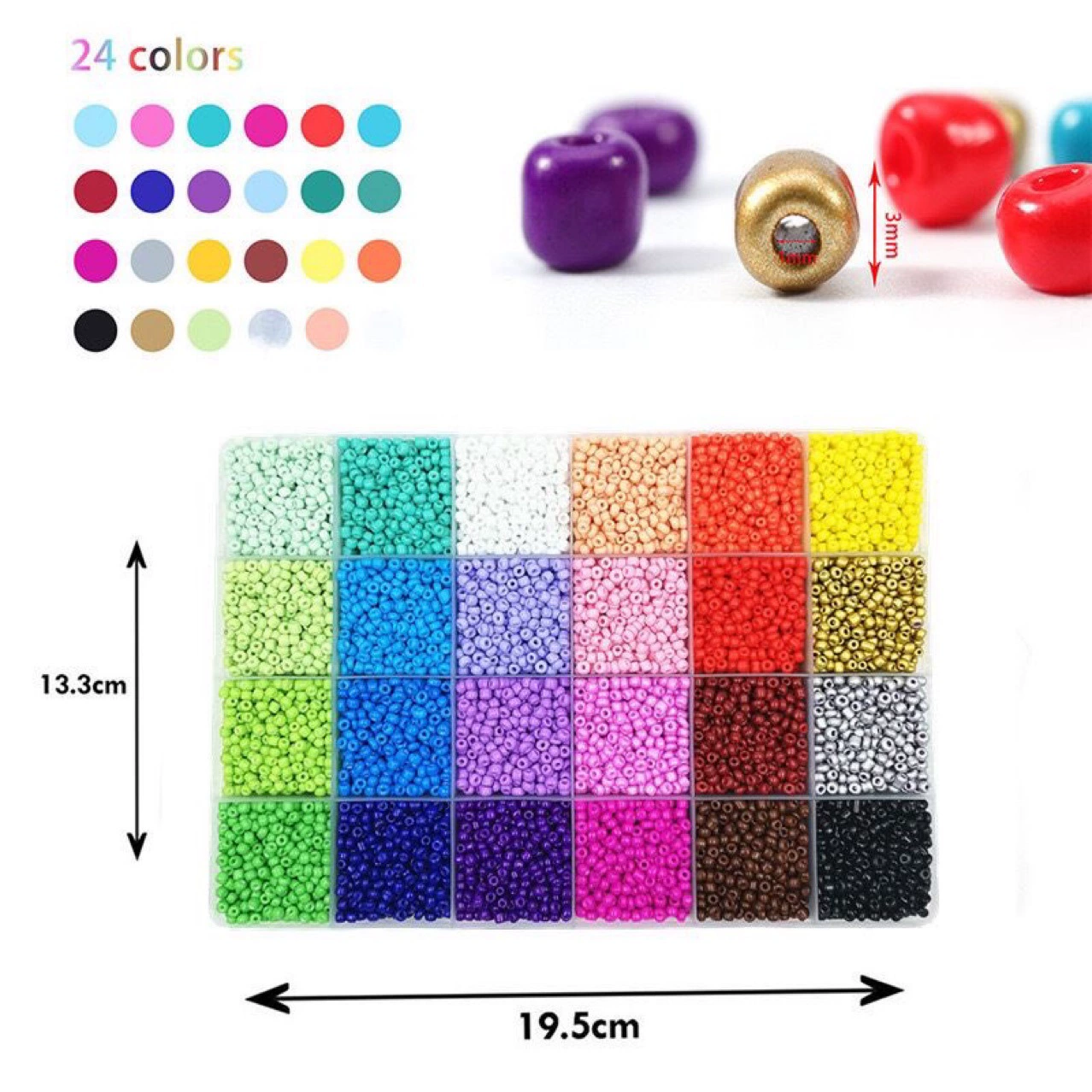 Xiaomi, стеклярус, аксессуар, набор с буквами, 24 ячейки, DIY