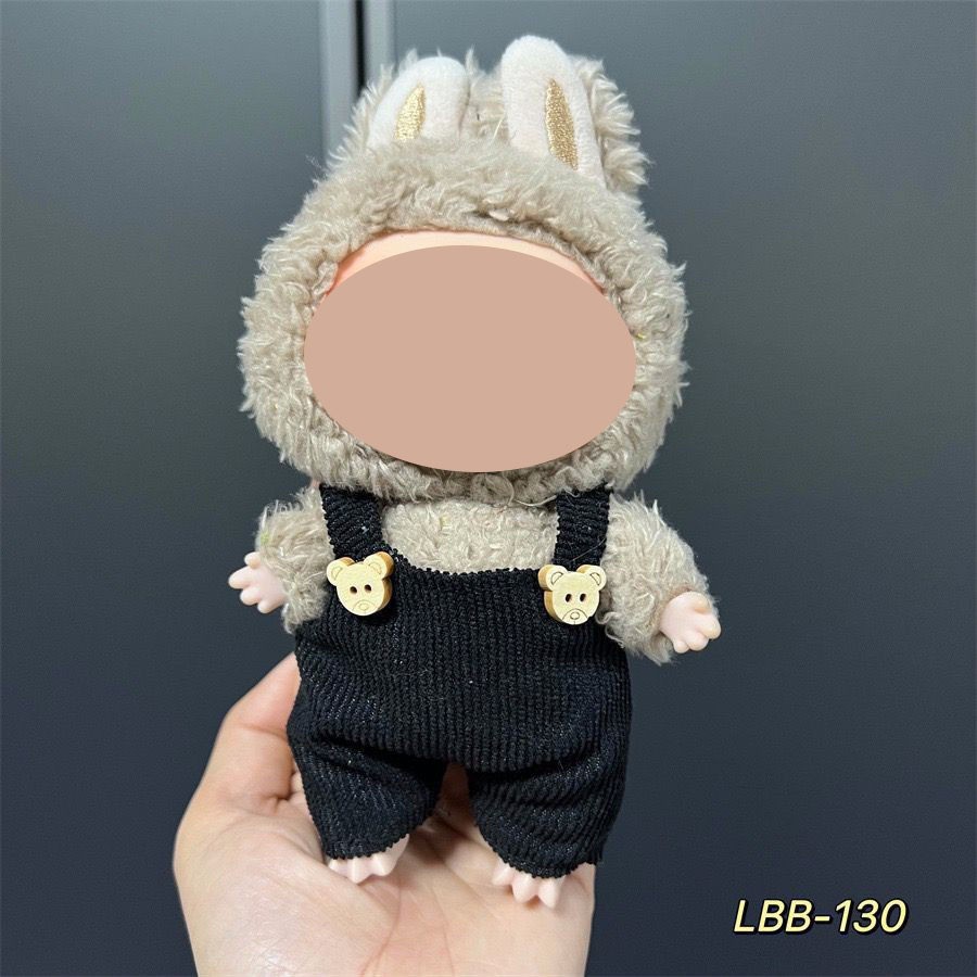 Labu bob11 ropa de muñeca labubu 15cm muñeca de marea osos pantalones 10cm conjunto bjd image 38