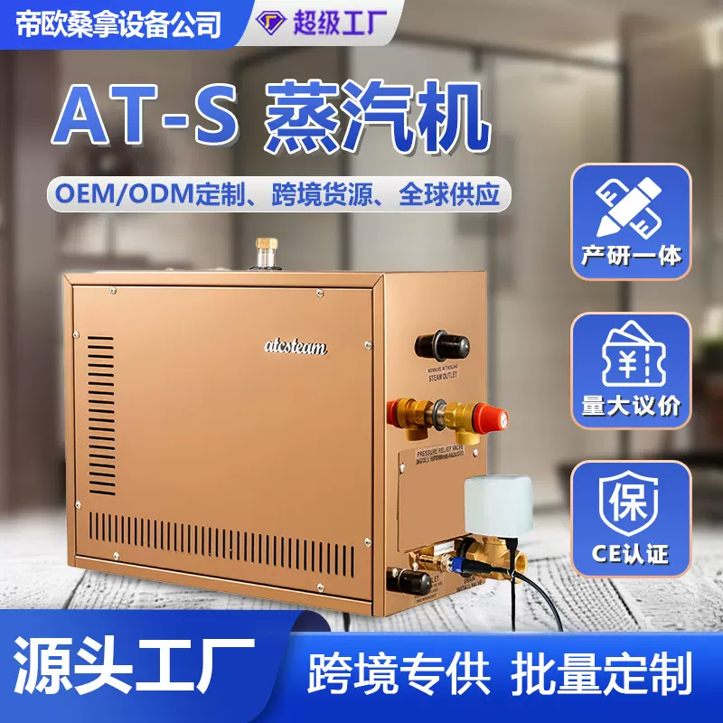 实力工厂家用不锈钢小型桑拿蒸汽机控温桑拿房蒸汽发生器