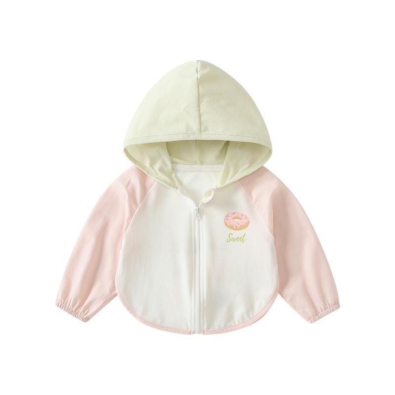 ベビーコート秋服 2025 新しい女の赤ちゃんフード付きトップス長袖薄手の春と秋のスタイルのお出かけ服|undefined