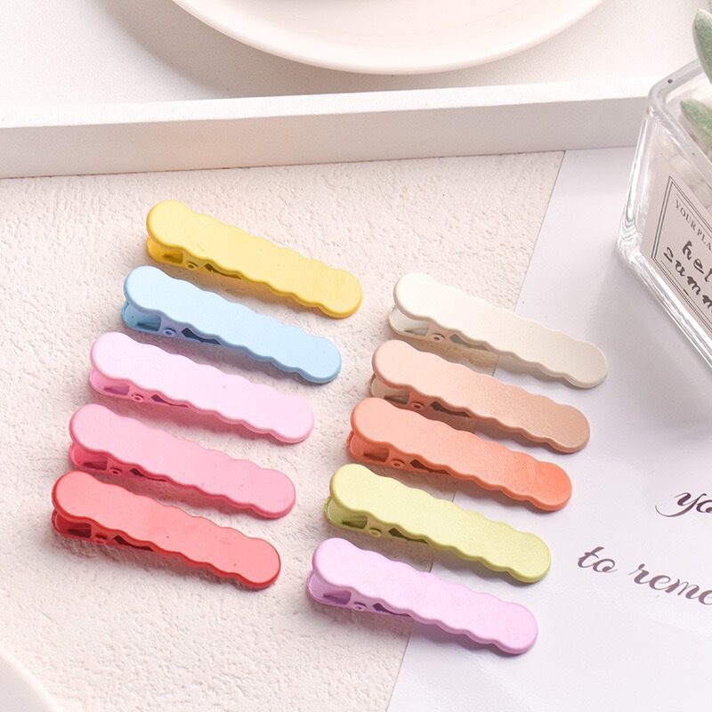 5cm Solid Wave-Shaped Caterpillar Duckbill Hair Clip Candy Color Traceable DIY Hairpin Versatile Side Clip Hair Accessory 5cm Solid Wave-Shaped Caterpillar Duckbill Hair Clip Candy Color Traceable DIY Hairpin Versatile Side Clip Hair Accessory