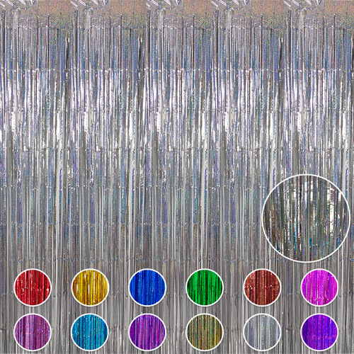 Laser rain curtain polka dot rain curtain stage birthday party decoration ribbon rain curtain 1*2m