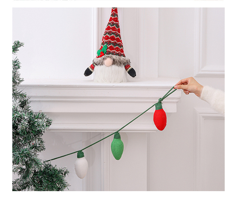 Strickseil Mini Laterne Weihnachtsbaum Anhänger Großhandel Nihaojewelry display picture 4