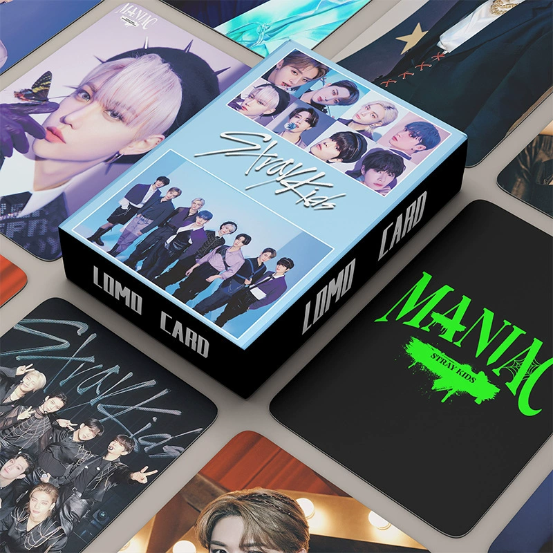 Пятнистая чернила дважды Ive Stray Kids Маленькая карточка Карточка периферийная карточка Lomo Маленькая карточка