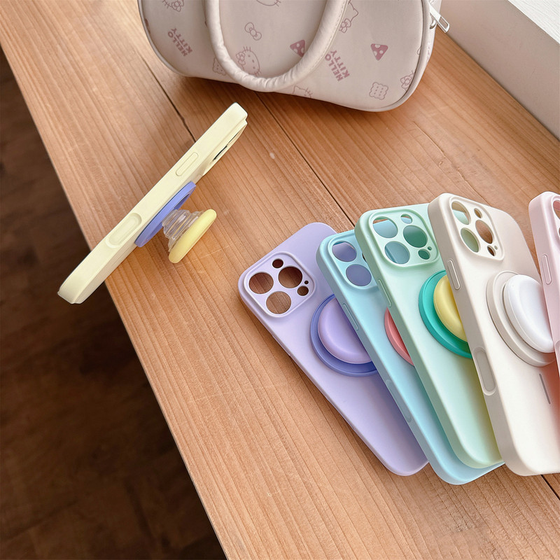 細い輪状の液体シリコン磁気吸着式、iPhone17pro、Apple 16promax、タッチボタン15p対応の携帯電話ケース|undefined