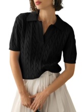 S 39038 Cable-knit V-neck sweater �ʻ� V ����֯���羳ר