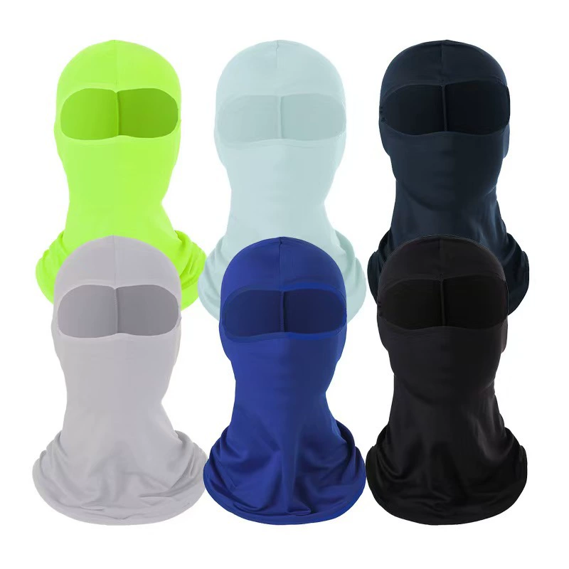 Летняя маска из ледяного шелка, маска для велоспорта на открытом воздухе, мужская спортивная маска для защиты от солнца, дышащая, впитывающая пот, маска для лица, защита от солнца