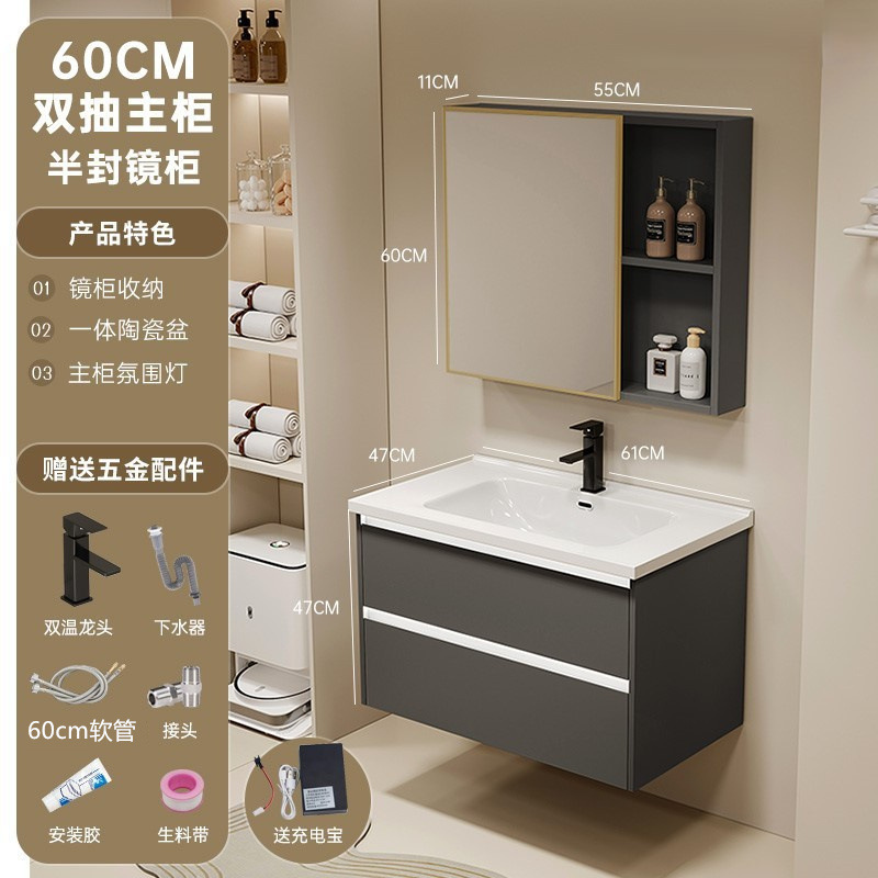 gabinete de baño de aluminio espacio lavabo cerámico de mano lavabo gabinete combinado lavabo lavabo lavabo