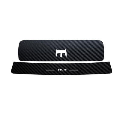 Carbon Fiber Pattern Threshold Strip – Şüşə kənarı xromları/moldingləri - 16-21-tenth-generation-civic-internal-external-rear-guard-2-piece-set