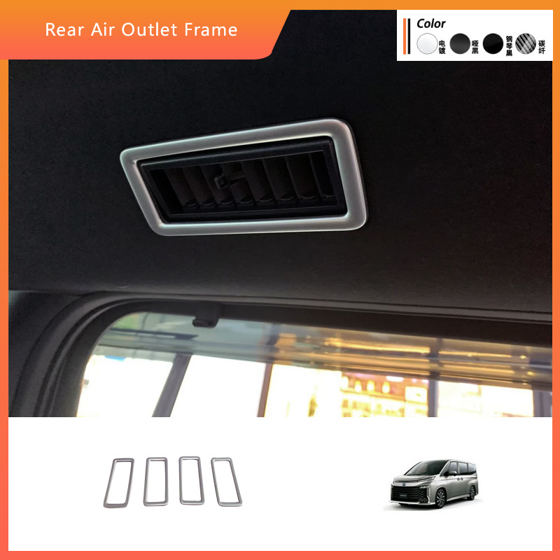 Adecuado para Toyota 22 voxy salida de aire trasera marco modificación decoración 90 serie trasera aire acondicionado salida de aire parche