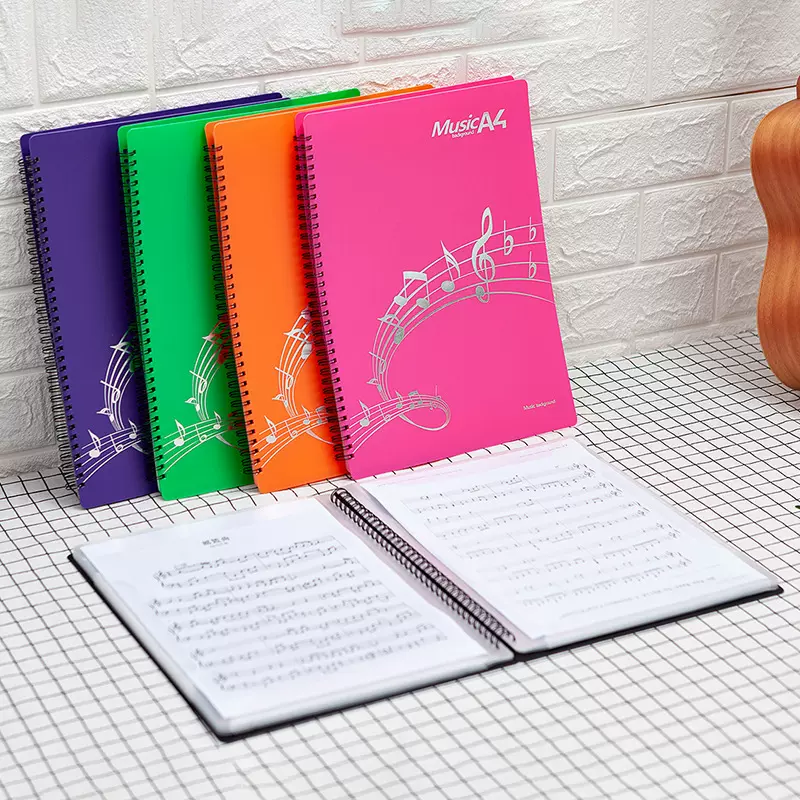 a4琴谱夹可修改乐谱夹不反光可改谱多功能学生曲谱活页夹20/30页